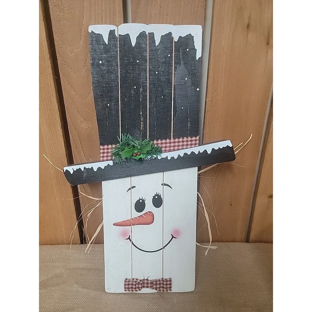 Fall Winter Porch Sign Scarecrow Snowman 22